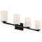 Access Lighting Sienna, 4 Light Vanity, Matte Black Finish, Opal Glass 62624-MBL/OPL - alternate 6